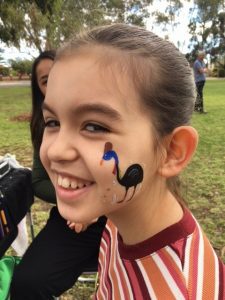 Facepainting at Amber & Penny's Fun Day