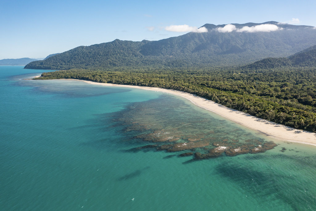 Rainforest and reef in the Daintree.