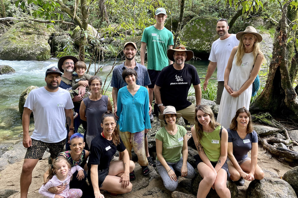 Rainforest Rescue & friends at the glorious Mossman Gorge, image credit Yunganda