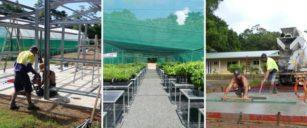 Rainforest Rescue's new Native Nursery nears completion
